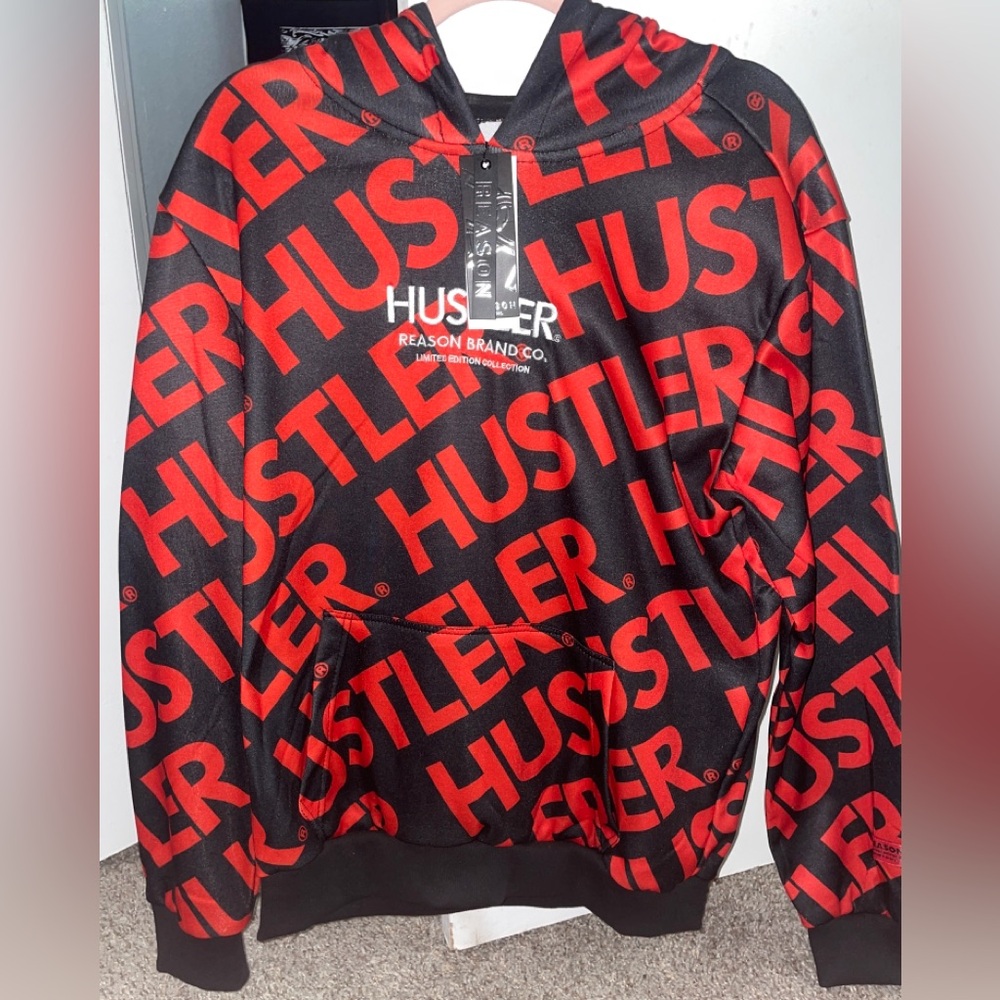 Reason Red & Black Hustler Hoodie